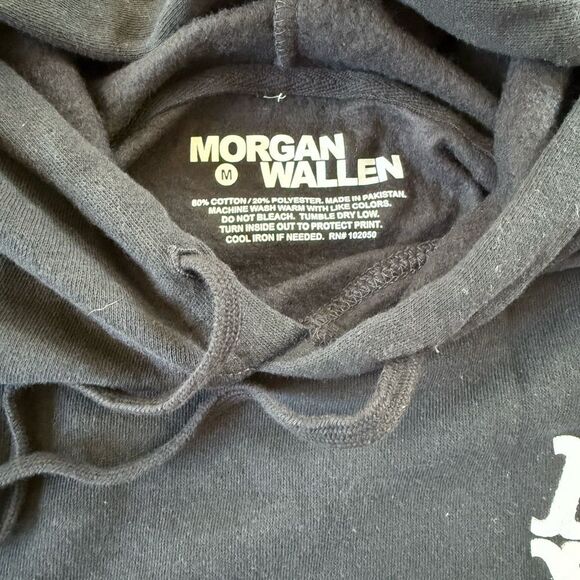 Morgan Wallen Crop Black Hoodie - Picture 5 of 5